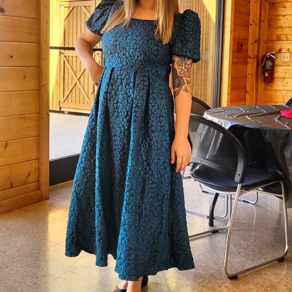Teal dress